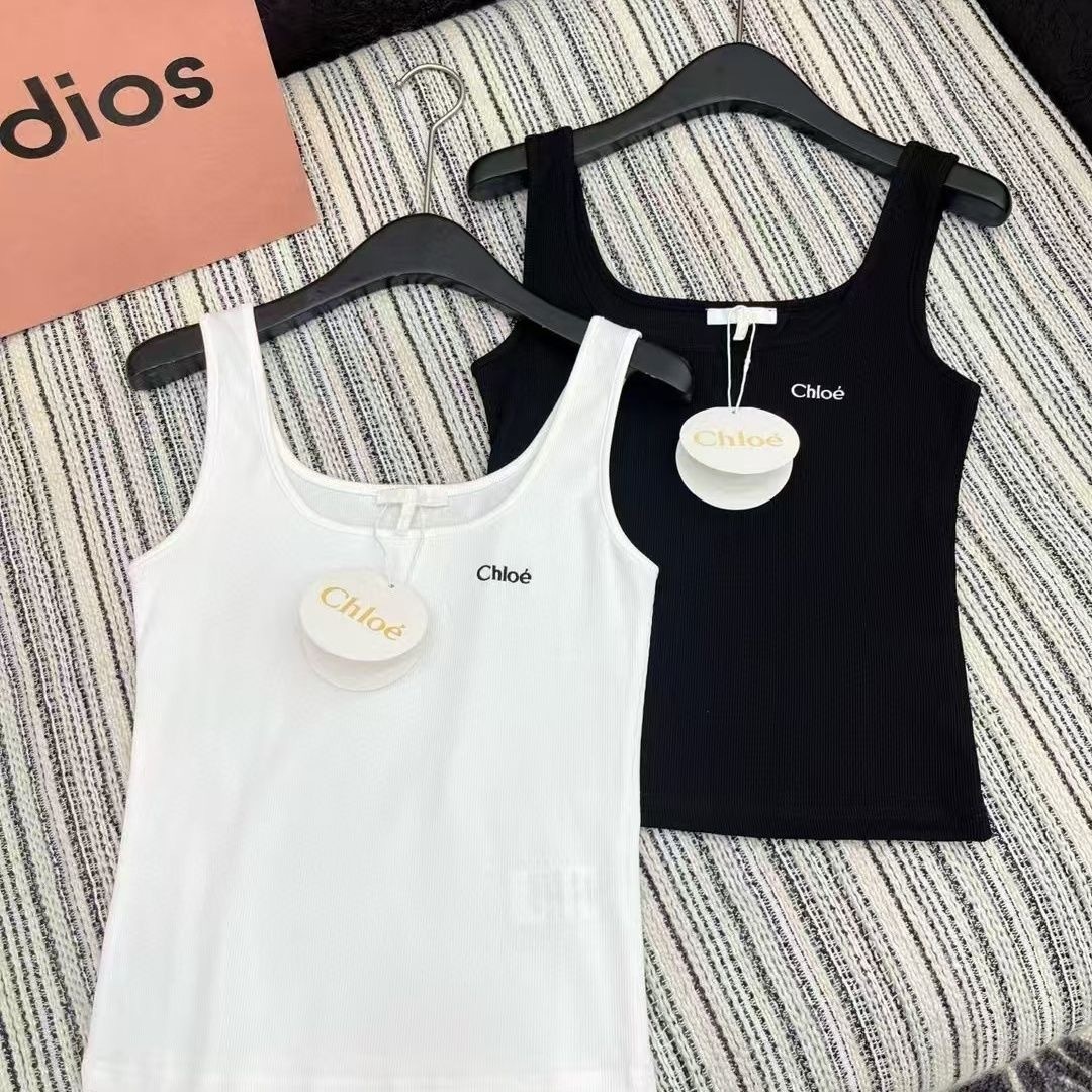 Top acanalado estilo Chloé